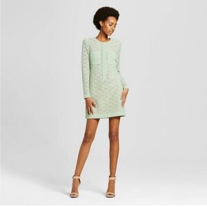 Victoria Beckham Target Mini Green Lace Dress
